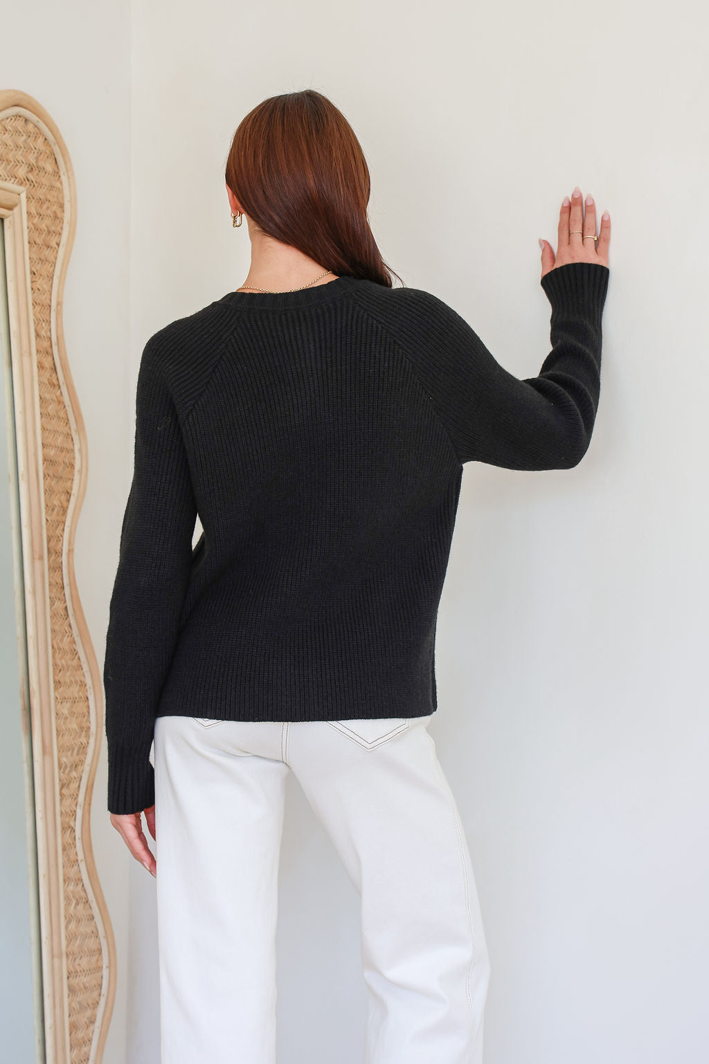 Tilly Button Cardigan - Black